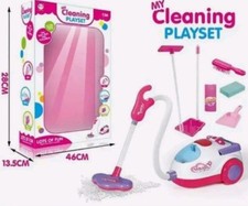 Vacuum Cleaner Vacuum Hoover Cleaning Playset + Accessories Kids Role Play Toy