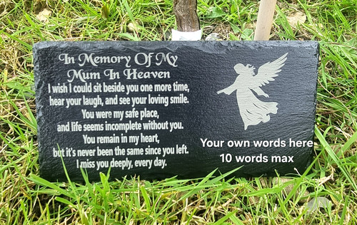 Miss you mum memorial slate - memorial,