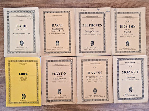 Vintage pocket scores - 8, x
