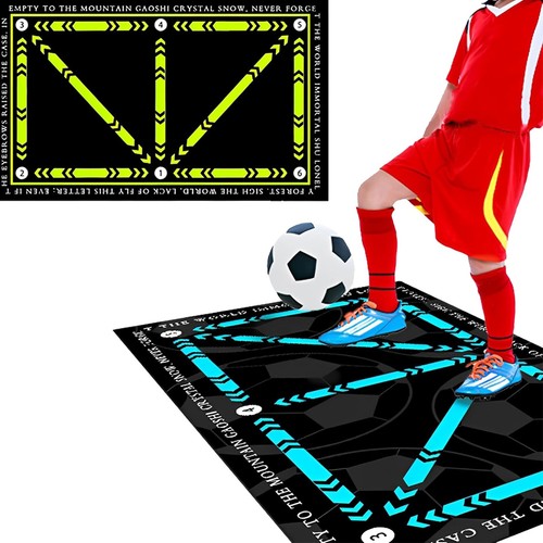 Dribble training carpet soccer - training,
