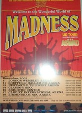MADNESS 2003 Tour UK FLYER / mini Poster 8x6 inches