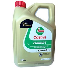 Castrol Power 1 4T 10w-40 Motorcycle 4 Stroke Engine Oil 10W40 4 Litre 4L