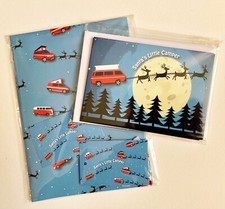 VW Campervan inspired Christmas Wrapping Paper and T25 Card set