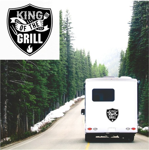 King the grill sticker - of,