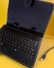 GoClever Tablet Mini USB Folio Keyboard Case Safe 9”x 6” Protective Device Cover