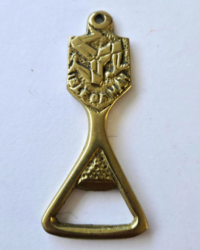 Vintage brass isle man - of,