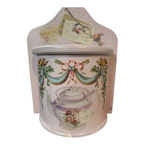 Wooden shabby chic wall pocket - shabby,