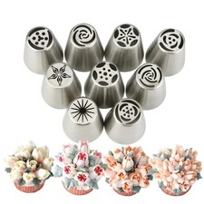 9pcs Russian Piping Tips Cake