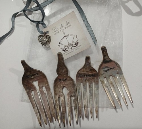 Vintage metal cheese markers - 4,