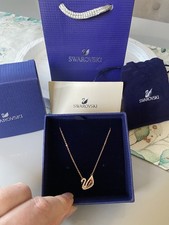 Swarovski Swan Rose Necklace