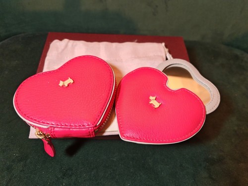 Radley deep pink leather heart - radley,