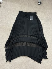 The Kooples Women’s Pleated Black Skirt
