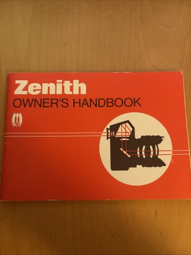 Zenith owner handbook - zenith,