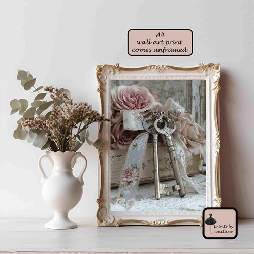 French shabby chic wall art - french,