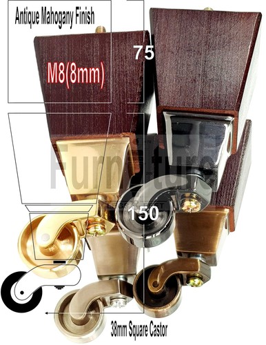 Block wood furniture legs - block,