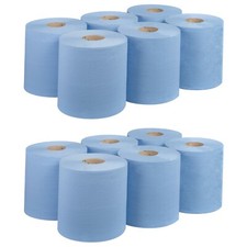 Blue rolls 12 Pack Blue Rolls Centrefeed Blue Roll 2 Ply Embossed Blue Roll