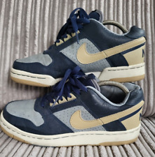 Nike UK6 Delta Force Low 308752 2008 2 Colour Blue + beige Skateboard Sneakers