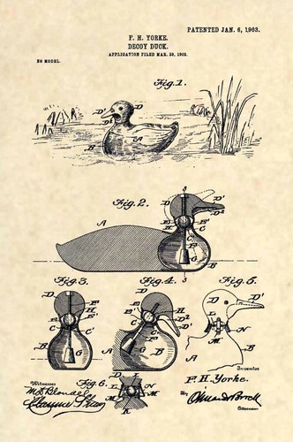 Official duck decoy 1903 - decoy,