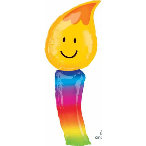Rainbow birthday candle - rainbow,