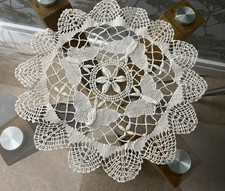 VINTAGE WHITE COTTON  TABLE