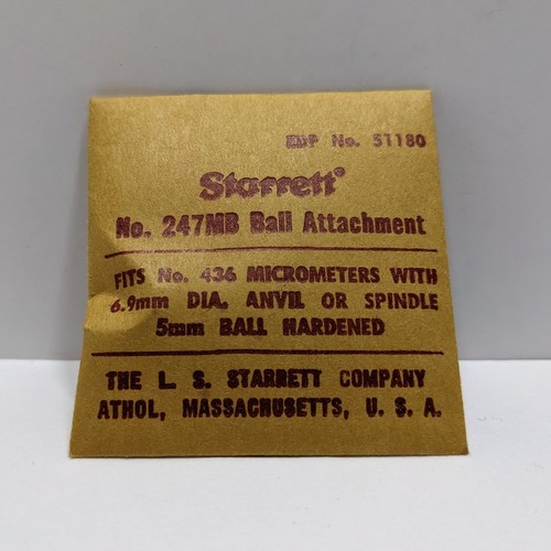 Starrett 247mb micrometer - starrett,