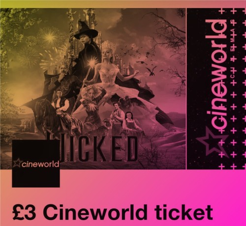 Cineworld cinema ticket - cineworld,