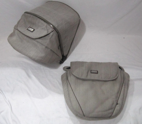 Silver cross hood footmuff - &,