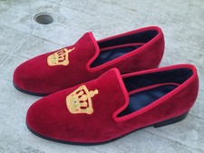 Duke + Dexter Velvet Loafers