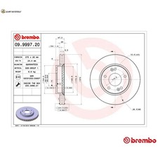 2x BRAKE DISCS 09.9997.20 FOR