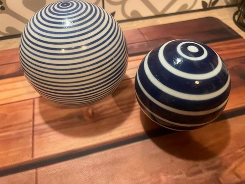 Blue and white - and,