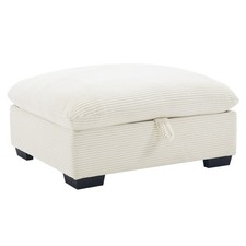 Corduroy Fabric Footstool