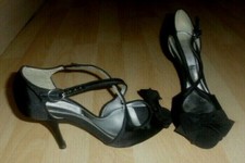Ladies RED HERRING Black Satin