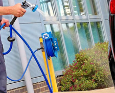 Sealey 15m Heavy Duty Retractable Water Reel Hose WHR1512 **HOT and Cold Water**