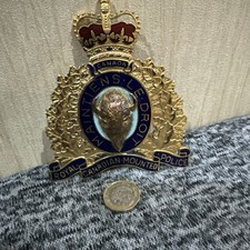 Royal Canadian Mounted Police Plaque-maintiens Le Droit 12x10cm