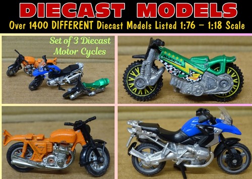 Set diecast motorcycles - 3,