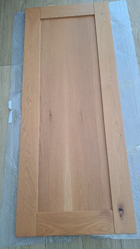 Two howdens oak shaffer - two, larder