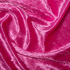 Crushed Velour Polyester Fabric: Lusciously Soft Knitted and Stretchy- Per Meter
