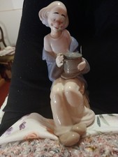 Lladro Porcelain Clown in love