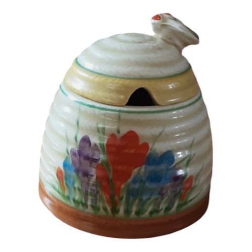 Large clarice cliff honey pot - large,