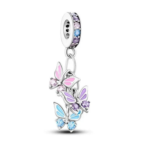 Three butterflies dangle - butterflies,
