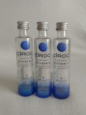 3 Miniature Empty Ciroc Vodka