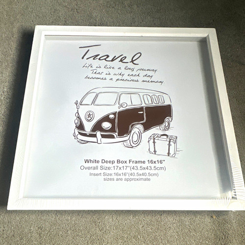 White 16x16in deep - white,