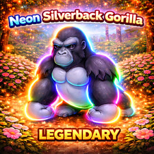 NEON SILVERBACK GORILLA (VERY