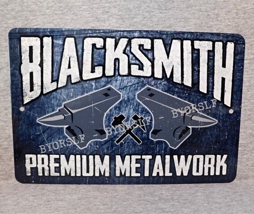 Blacksmith metal sign - metal,