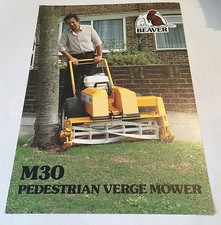 HAYTER Beaver M30 Pedestrian Verge Mower Original 1970s Vintage Brochure