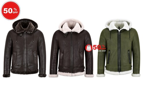 Mens premium sheepskin jacket - mens,