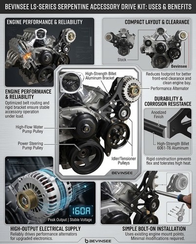 Engine serpentine bracket - serpentine,