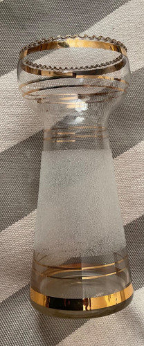 Vintage glass hyacinth vase - hyacinth,