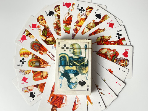 Vintage russian playing - vintage,