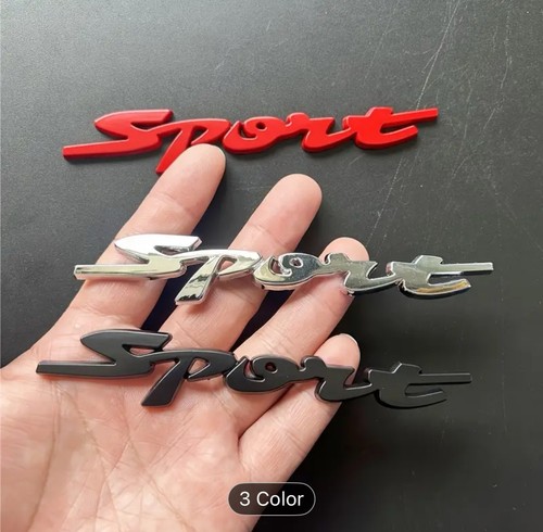 Sport car badge black - badge,
